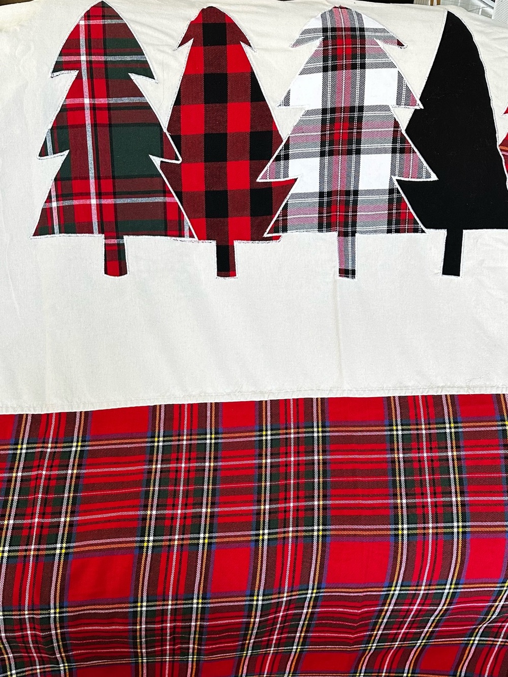 Shower Curtain 72x72 Christmas Holiday Tartan Plaid By Lush Decor